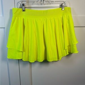 Lululemon Athletica Neon Yellow Skirt